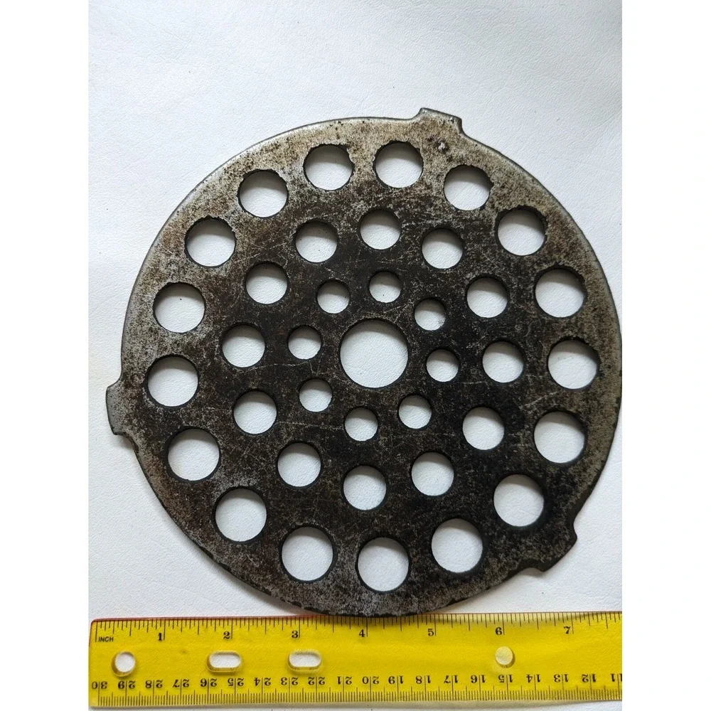 Griswold Nickel Plated Cast Iron Dutch Oven Trivet Size 8 No 206 Unrestored